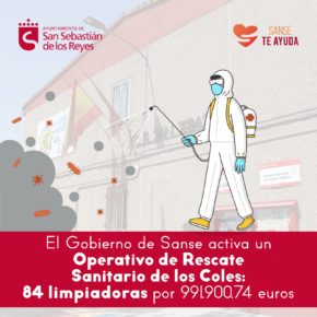 SanSe activa un ‘Operativo de Rescate Sanitario de los Coles’: 84 limpiadoras y un coste estimado de 991.900,74 euros